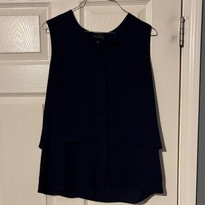 The Limited Dark Blue Layered Blouse